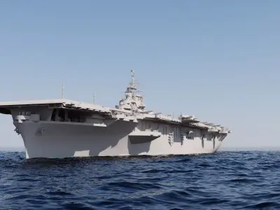 USS CV-9 Essex 3D model