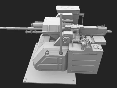 Pitbull RWS Low-poly 3D model