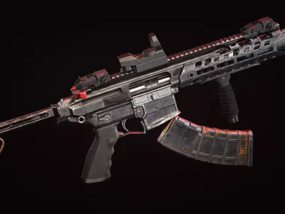 STRIKER  Low-poly 3D model