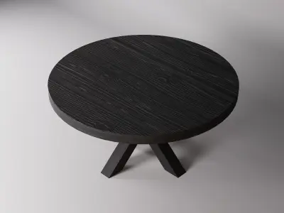 Cubano round dining table Free 3D model
