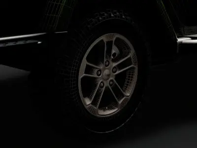Jeep Gladiator 75th Anniversary 2018 wheel 3D model