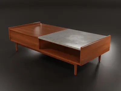 Coffee Table No1 Free low-poly 3D model