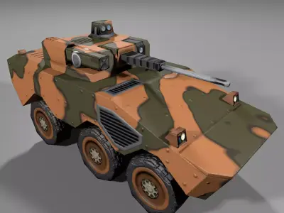 Guarana Tank Low-poly 3D model