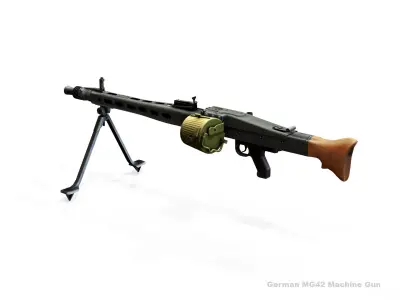 German machine gun MG-42  3D model