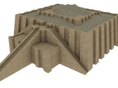 Ziggurat Ur of Iraq 3D model