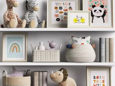 Kids Room Decor 06 3D model