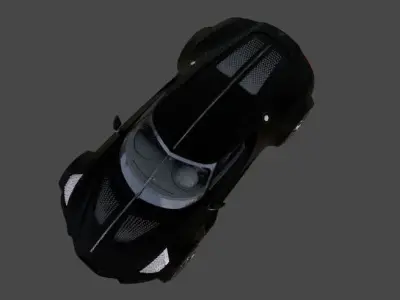 Bugatti La Voiture Noire Free low-poly 3D model