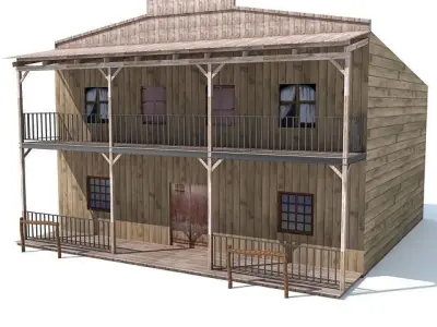 Western Styled House 3D model
