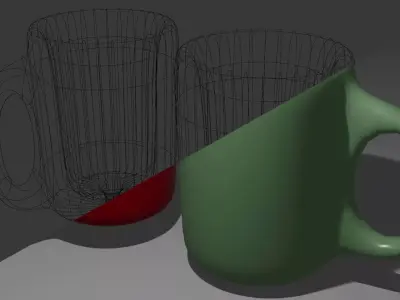 Low Poly Cup 3D Model OBJ BLEND  Ideal for Games Renderings FREE Free low-poly 3D model