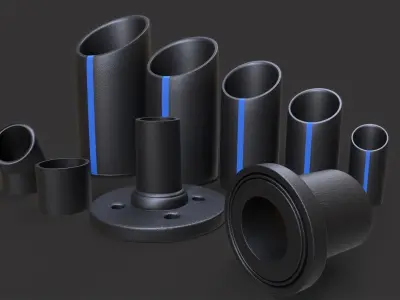 PVC Pipes Pack 3D model