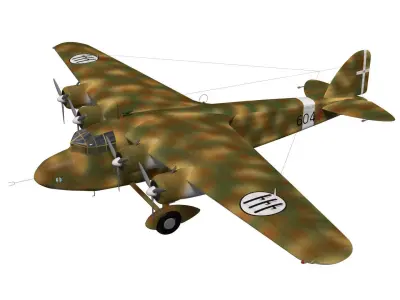 savoia marchetti S74 3D model