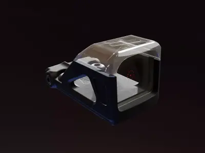 OMSx RedDot Sight Low-poly 3D model