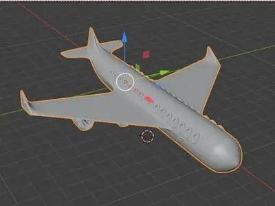 Passanger Aircraft 3D model