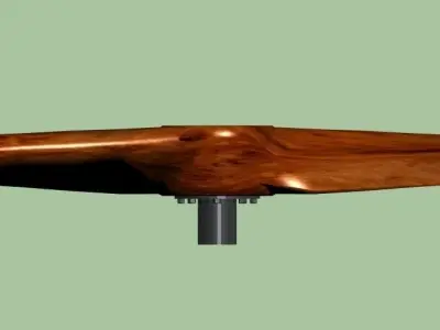 Vintage aircraft propellor 3D model