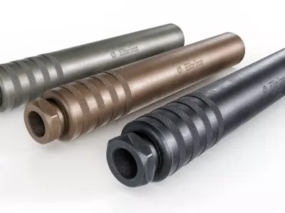 Elite Iron Alpha 50 cal Suppressor Low-poly 3D model