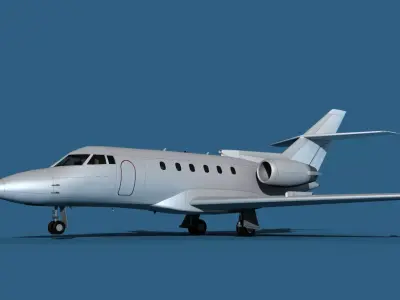 Hawker Siddley 800SR V15 3D model