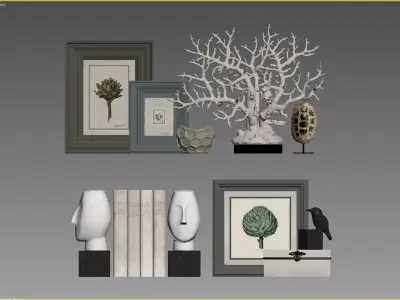 Decorative Set 02 3D model