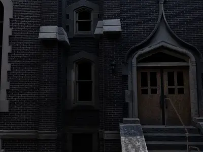 Catholic Church Low-poly 3D model