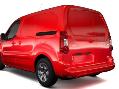 Peugeot Partner Van L1 Electric 2017 3D model