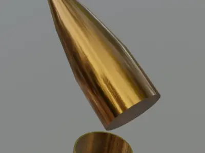 50 cal Bullets and Cartridge Free low-poly 3D model