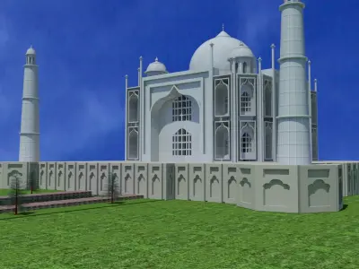 taj mahal Free 3D model