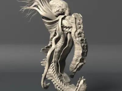 Sea Creature - Highpoly   3D model