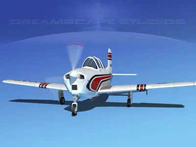 Beechcraft T-34 Mentor V06 USAF 3D model