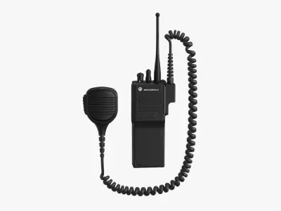 Motorola Police Radio 3d model Low-poly 3D model