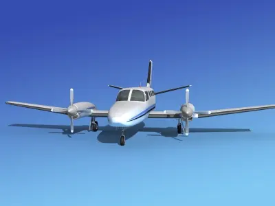 Cessna 441 Conquest II V02 3D model