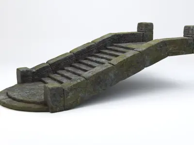 Stone Steps V2 3D model