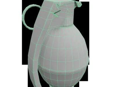 M26 Hand Grenade Bomb Gaming Model  Low-poly 3D model