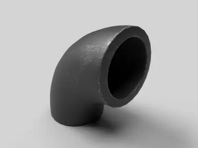 Elbow Pipe Long Radius 1 inch 3D model