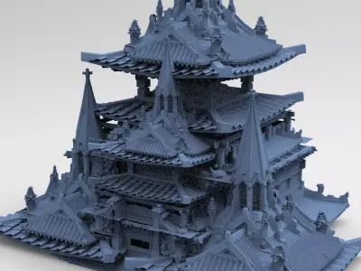 General Warlord Temples Grand 3D model