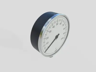 Pressure Gauge M11 Low-poly 3D model