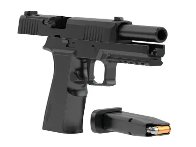 P320-XTEN Pistol 3D model