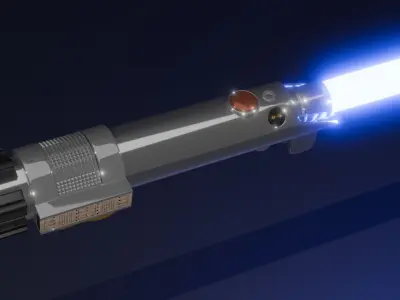 3D model Anakin Skywalker Lightsaber - High-Quality 3D Model 3D model