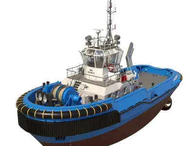 Tugboat 3D model get