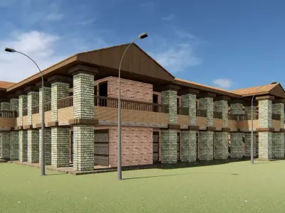 Passenger hotel 3d 3D model