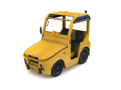 TLD JST-25 Baggage Tractor Low-poly 3D model
