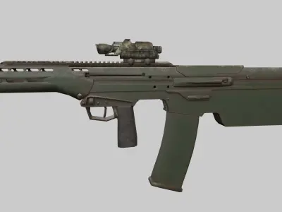 M16 gun Low-poly 3D model