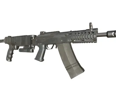 40-Cornershot-Saiga12-gun model 3d game ready model Low-poly 3D model