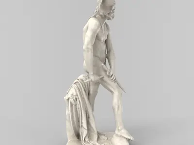 Marble Philopoemen 3d Model