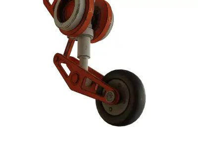 Retro Robot Game ready low poly 3D model Low-poly 3D model