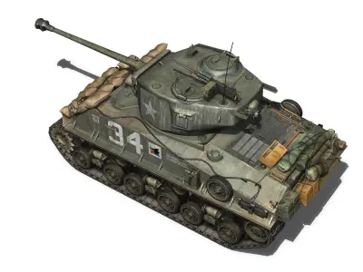M4A3 Sherman - Collection 3D model