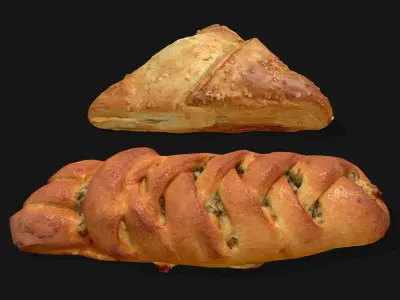 Pie Group - Photoscaned models Low-poly 3D model