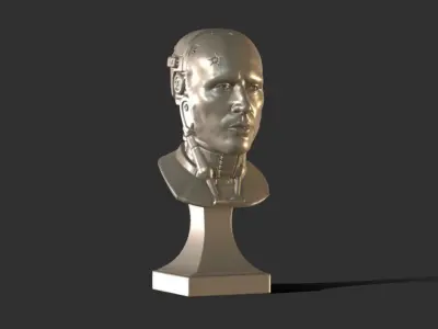 ROBOCOP HELMETLESS INSPIRITED BUST 3D print model