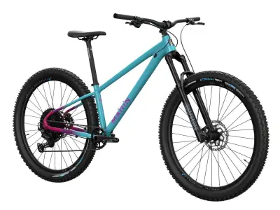 MTB hardtail BluePurple Low-poly 3D model