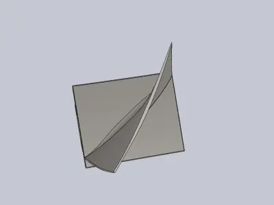 Turbine Blade Desk Model 3D print model