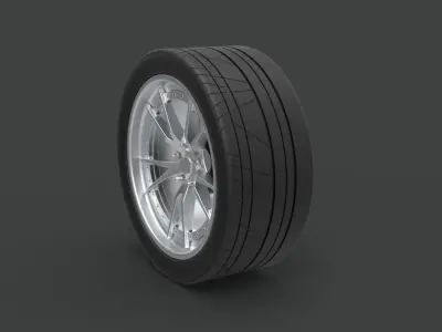 Front wheel from Ice Charger 3D model