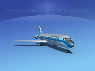Douglas DC-9-40 Eastern Airlines 2 3D model